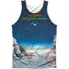 Topographic Oceans 100% Poly Front/Back Print Mens Tank