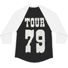 Tour 79 Black Raglan Baseball Jersey