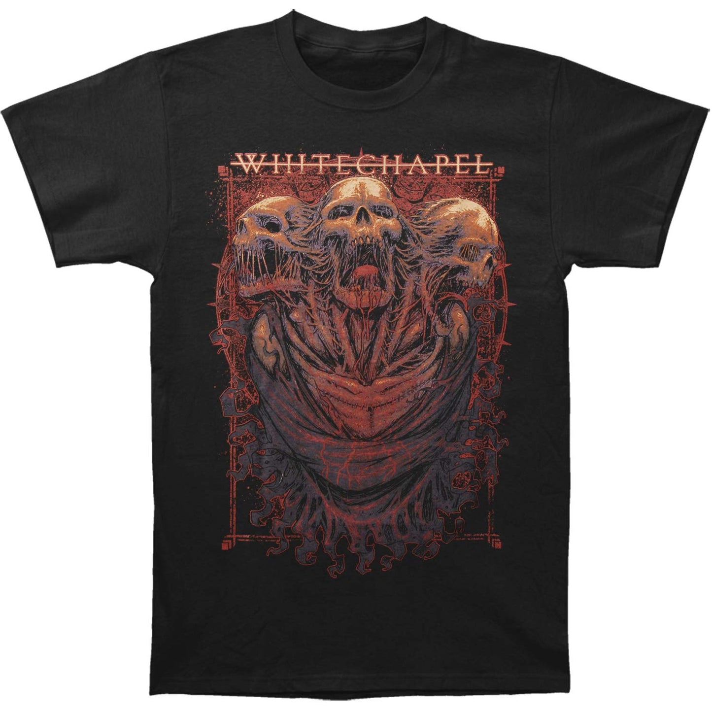 Whitechapel Three Skulls T-shirt