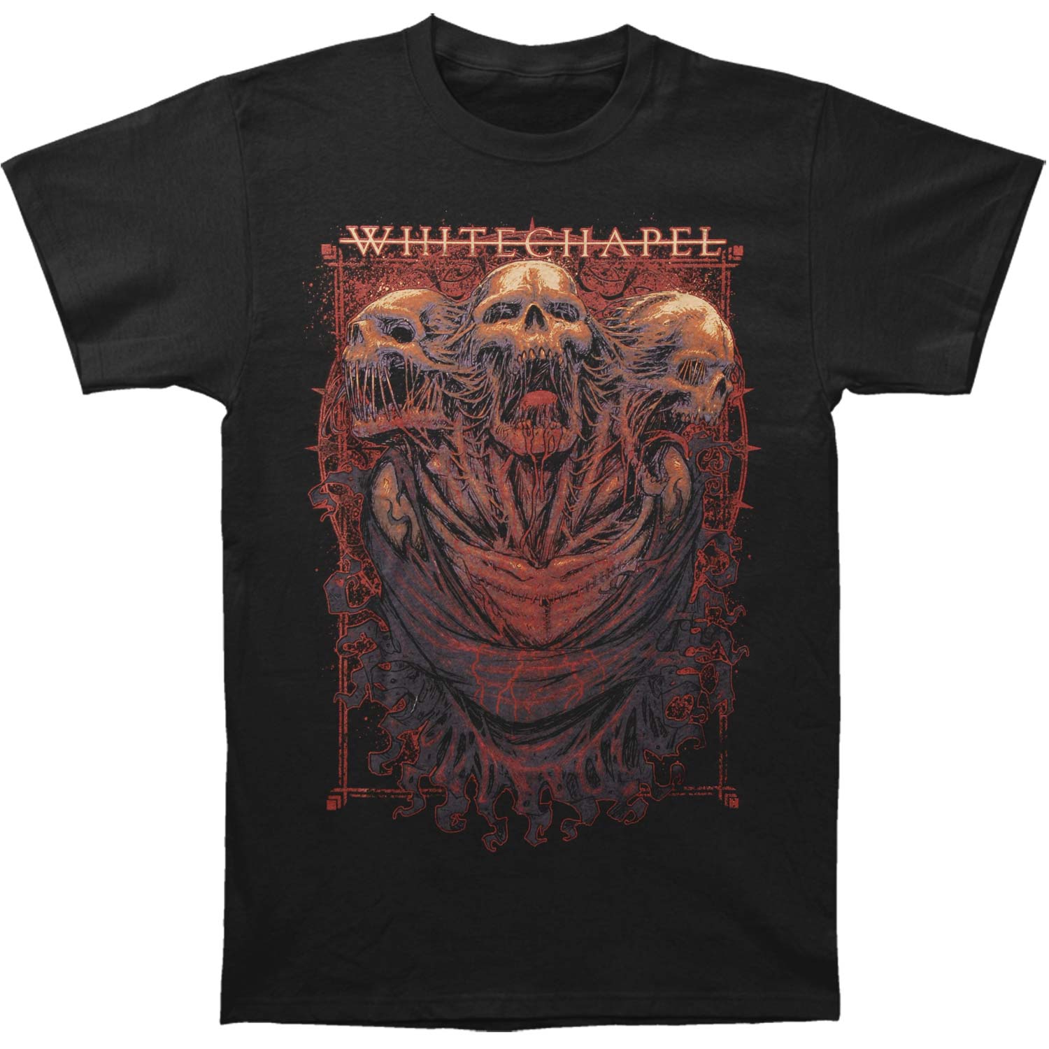 Whitechapel Three Skulls T-shirt
