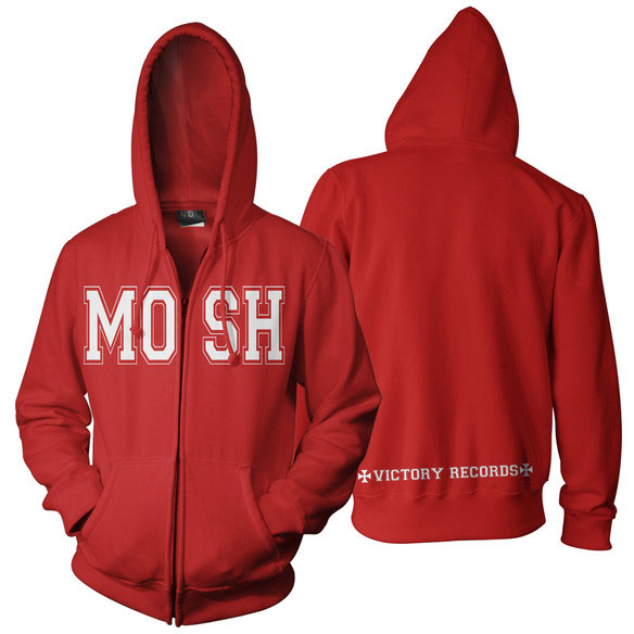 Mosh Zippered Hooded Sweatshirt
