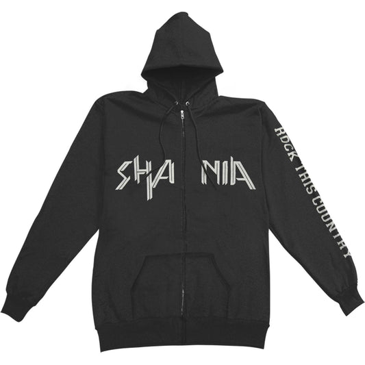 Shania Twain Lines Logo Zippered Hooded Sweatshirt