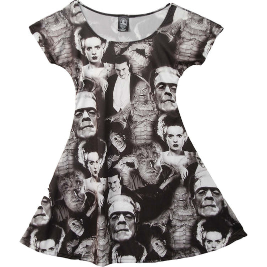 Collage Skater Dress Dress