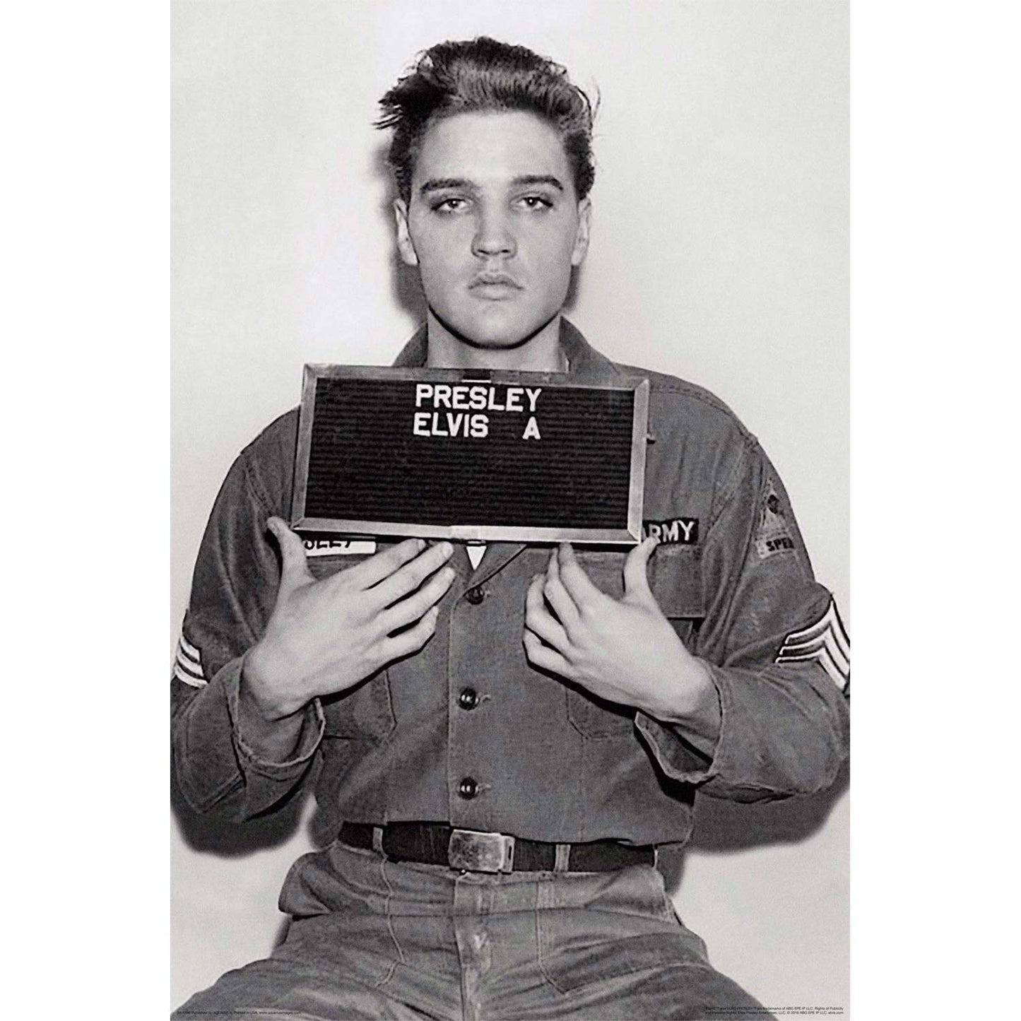 Elvis Presley Enlistment Photo Domestic Poster