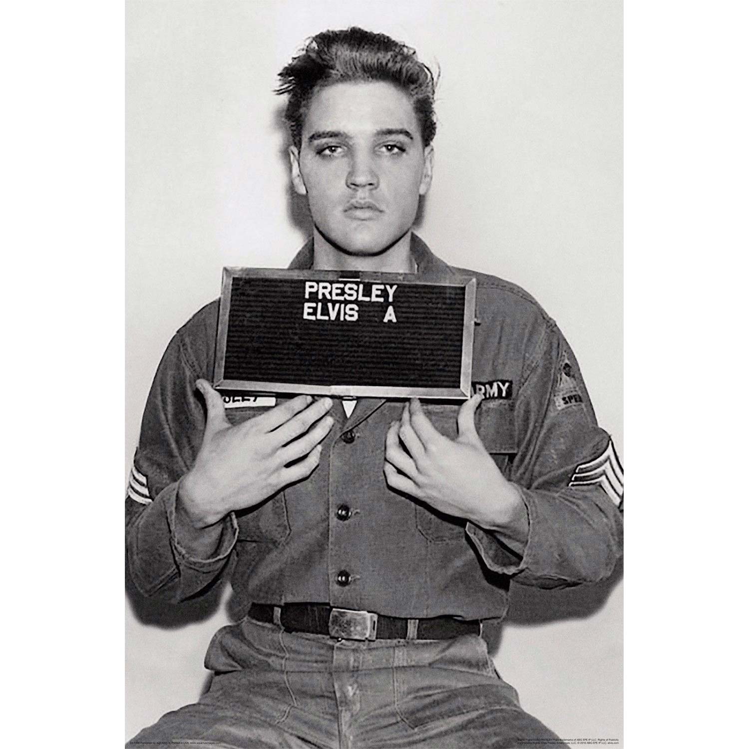 Elvis Presley Enlistment Photo Domestic Poster