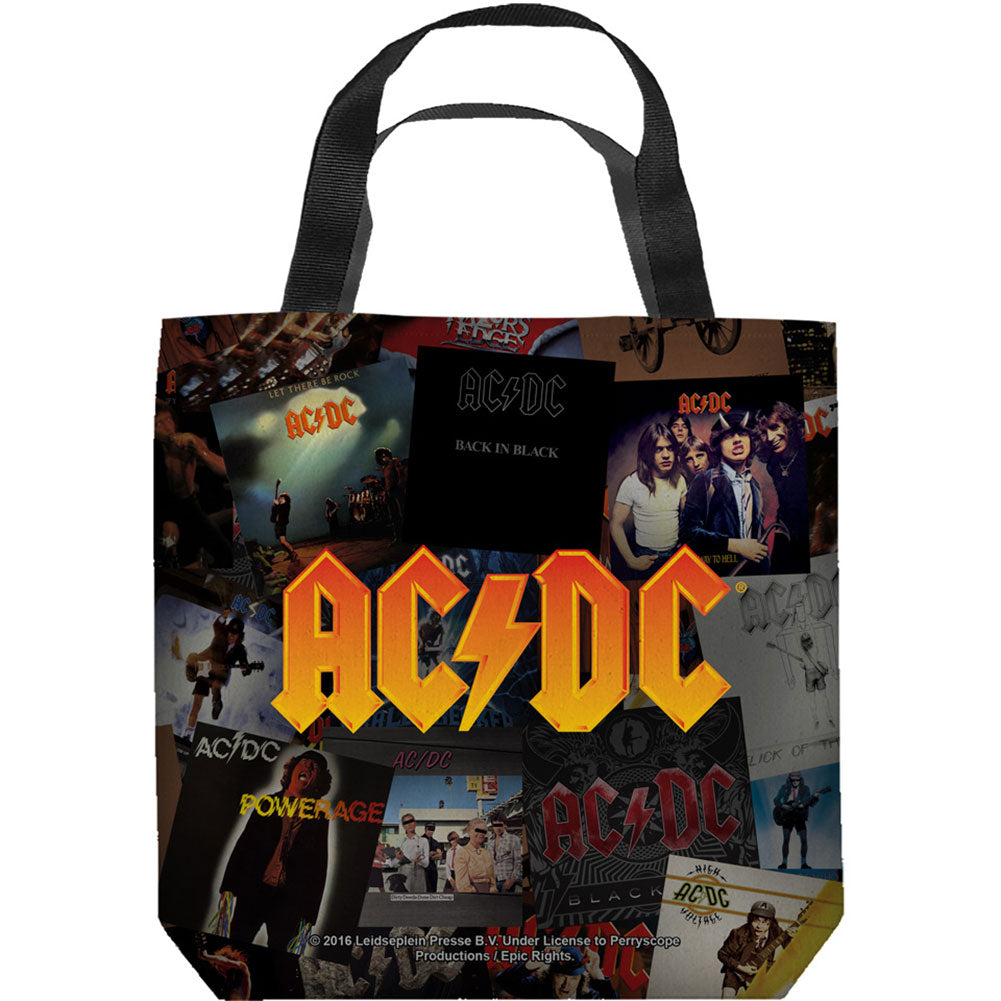 AC/DC Albums 18x18 Grocery Tote