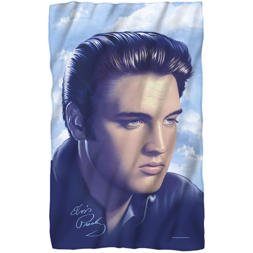 Elvis Presley Big Portrait 36x58 Fleece Blanket