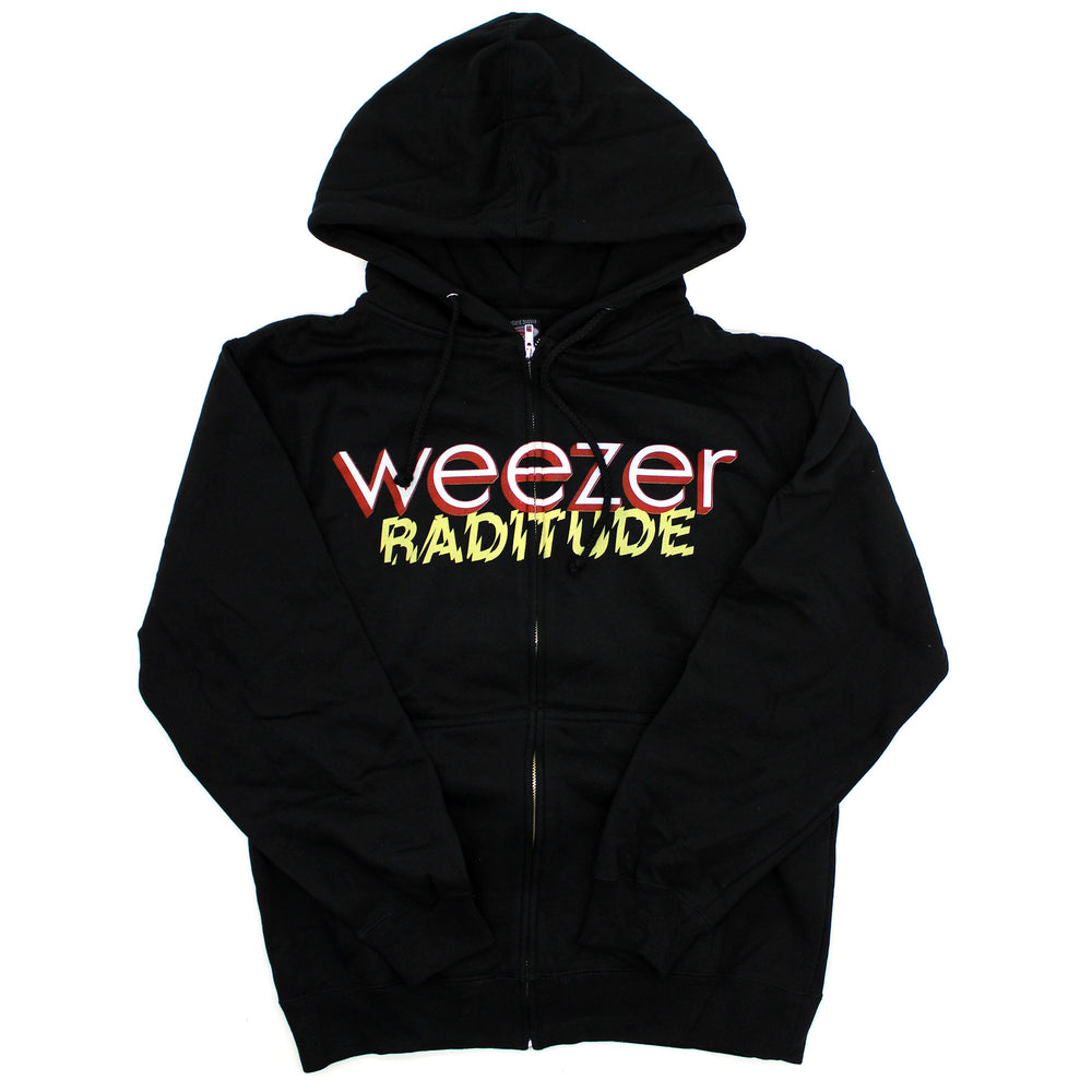 Weezer Weezer Raditude Logo Zippered Hooded Sweatshirt 36400