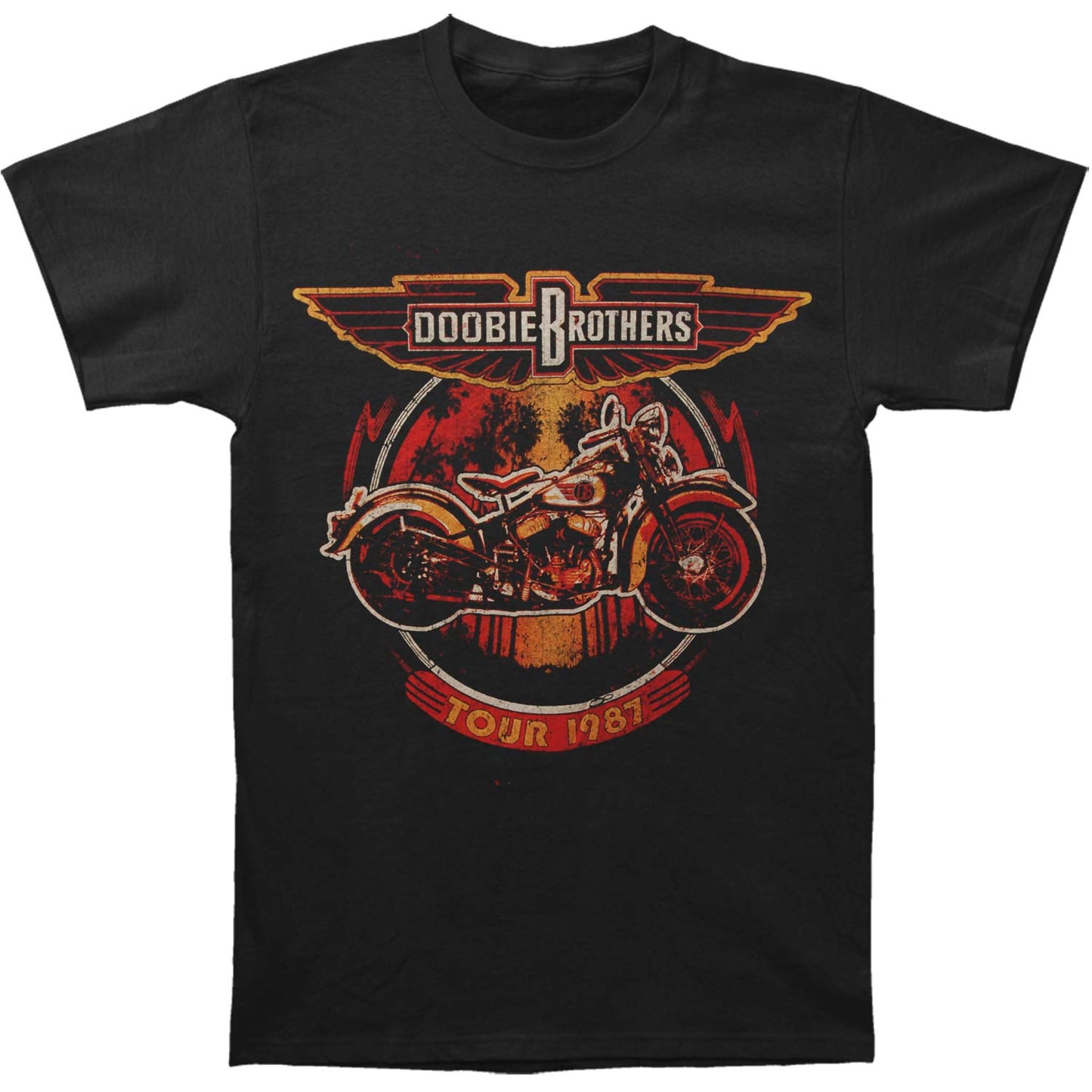 Motorcycle Tour 1987 Mens Soft T Slim Fit T-shirt