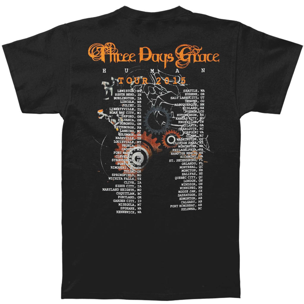 Three Days Grace Human 2015 Tour T-shirt
