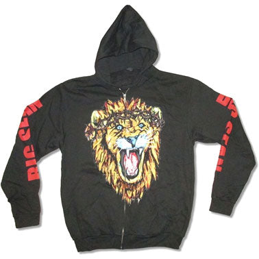 Big Sean Lion Zippered Hooded Sweatshirt