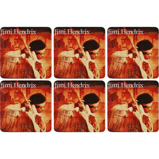Jimi Hendrix Woodstock Coaster Set
