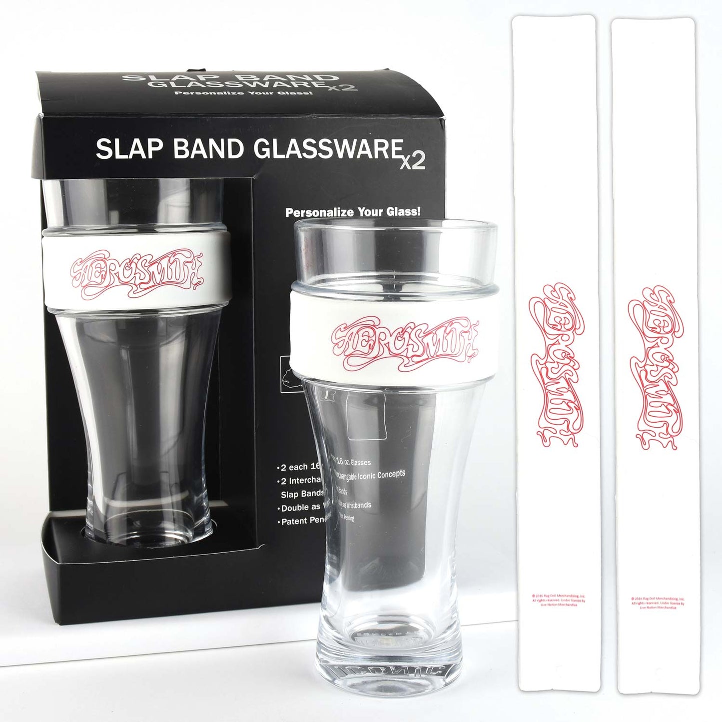 Aerosmith Script Logo Pub Glass Set