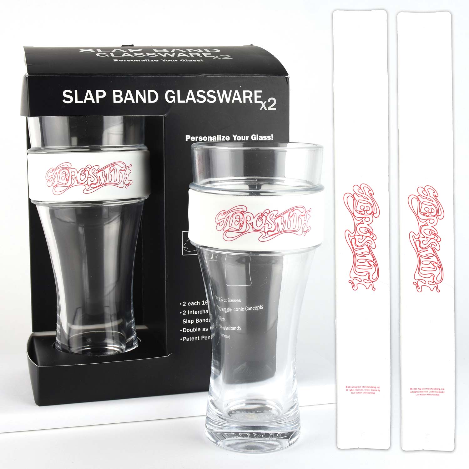 Aerosmith Script Logo Pub Glass Set