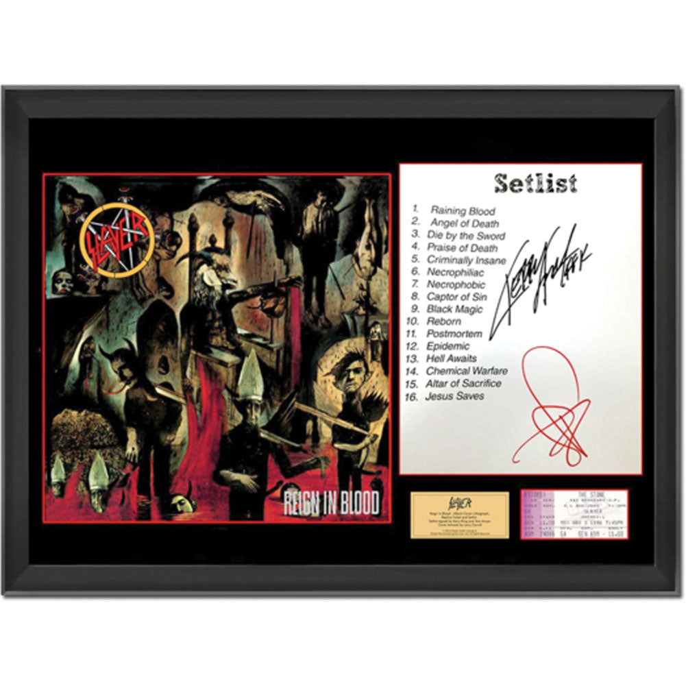Slayer T Shirt - Reign in Blood 100% Official Black Slayer T Shirt - Reign in Blood 100% Official Black