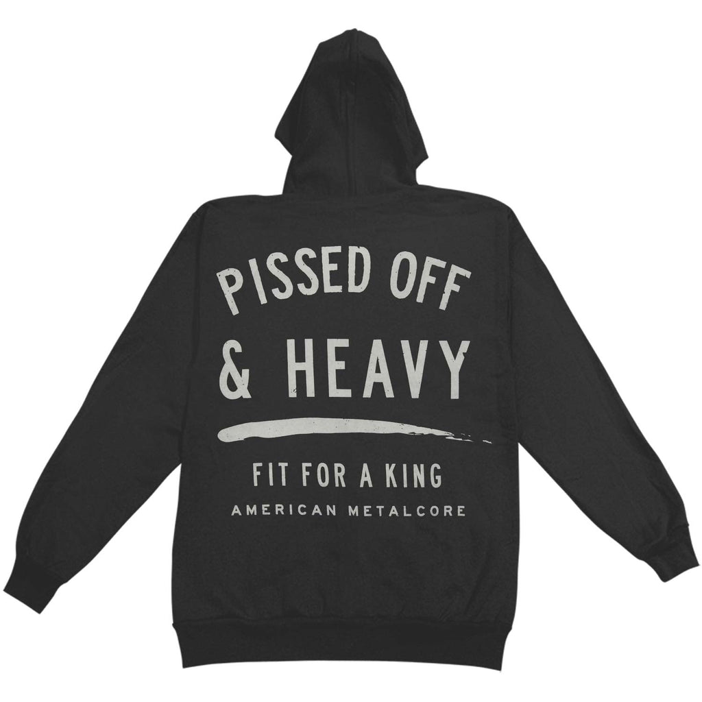 Fit For A King Pissed Off & Heavy Zippered Hooded Sweatshirt