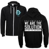 We Are The Solution Zippered Hooded Sweatshirt