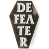 Coffin Pewter Pin Badge