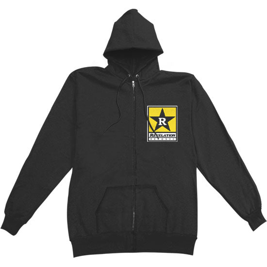 Revelation Records Logo Zippered Hooded Sweatshirt