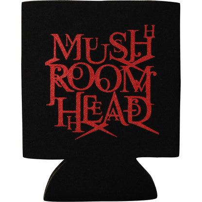 X-Face/Stacked Logo Red Can Cooler