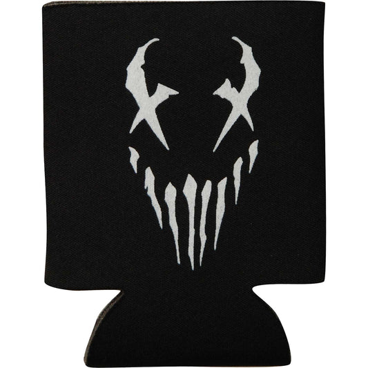 X-Face/Stacked Logo White Can Cooler