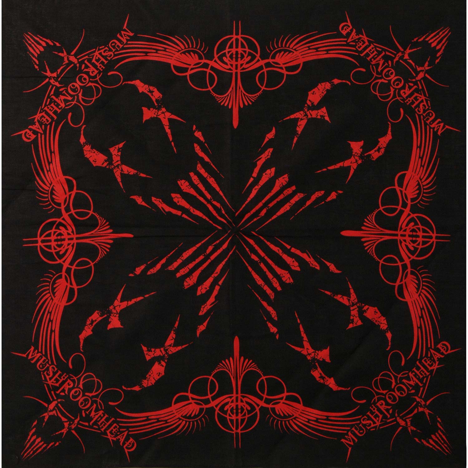 Logo Red On Black Bandana