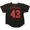 X-Face/43 Black Baseball Jersey