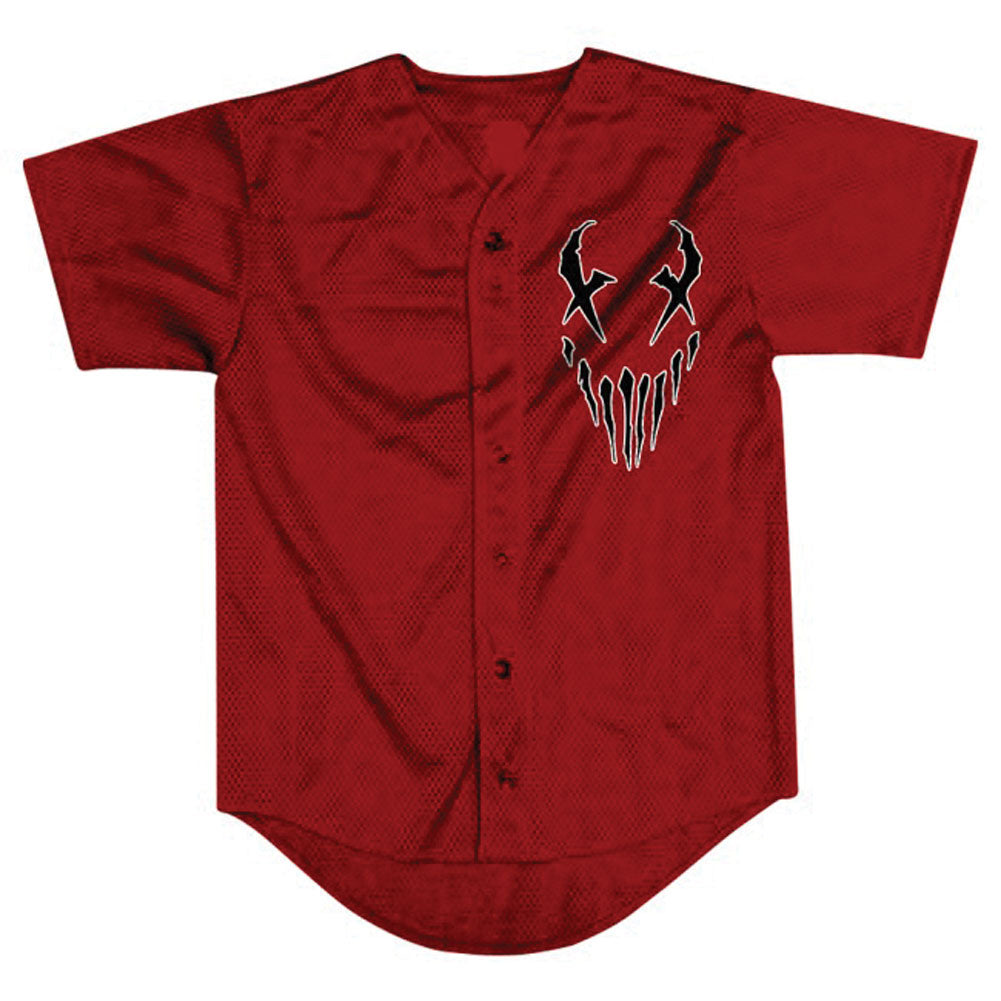 X-Face/43 Red Baseball Jersey