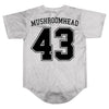 X-Face/43 Grey Baseball Jersey