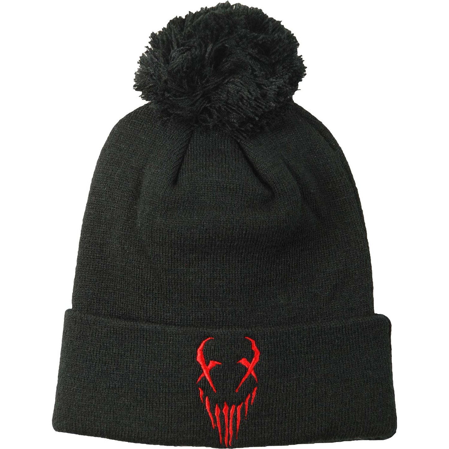 Mushroomhead X-Face Red Pom Beanie