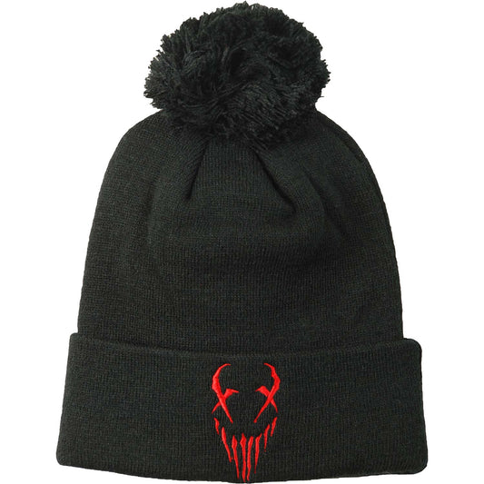 Mushroomhead X-Face Red Pom Beanie