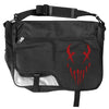 X-Face Red Print Messenger Bag