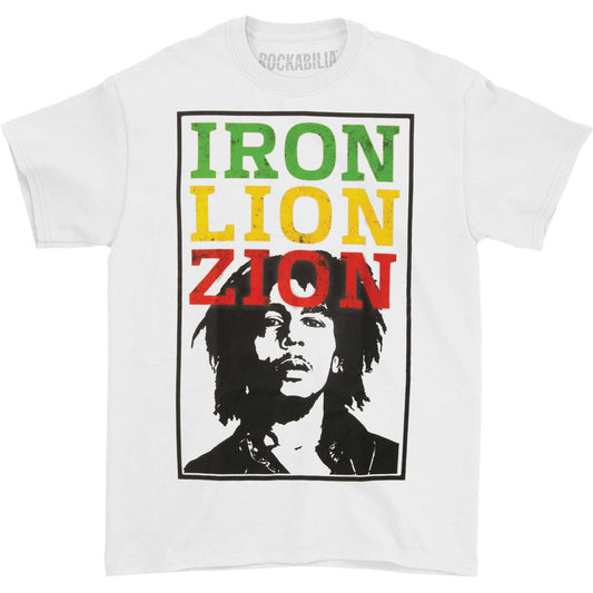 Bob Marley Iron Distressed Letters T-shirt