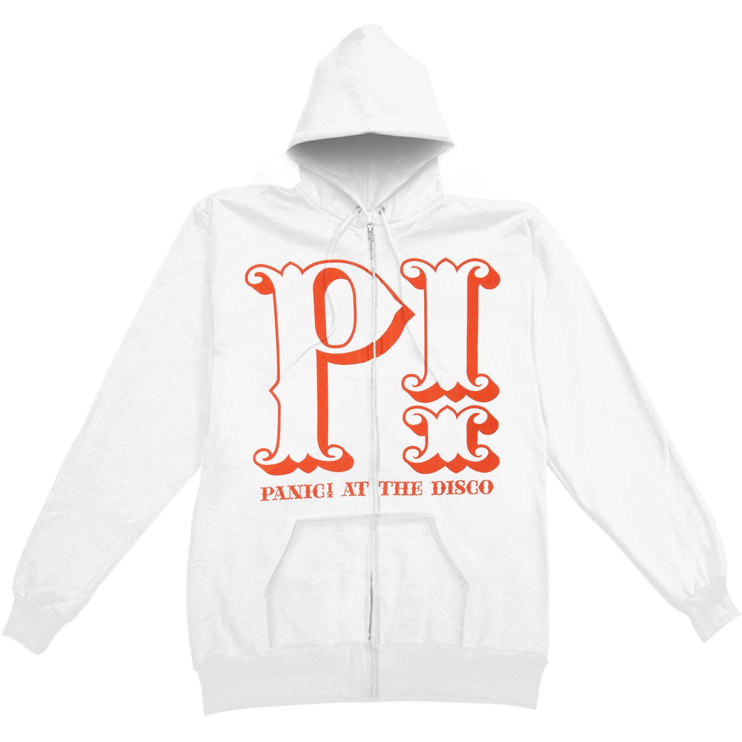 Mustaches Zippered Hooded Sweatshirt