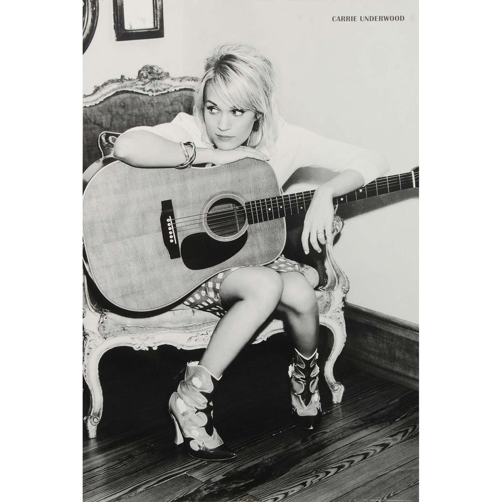 Carrie Underwood B & W Domestic Poster