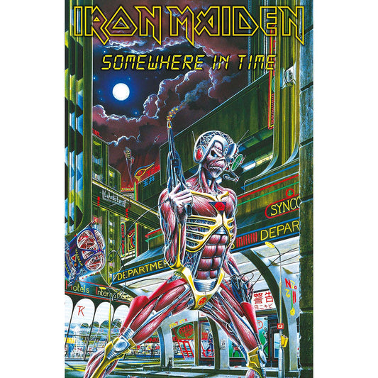 Iron Maiden Somewhere In Time Poster Flag