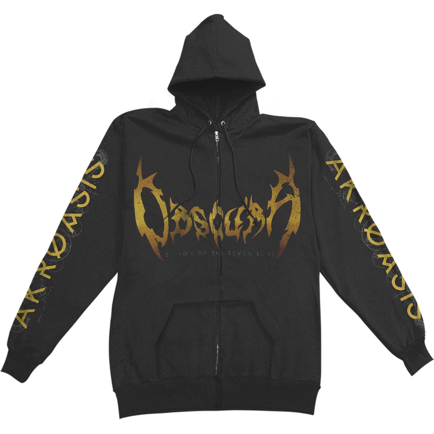 Obscura Akroasis Zippered Hooded Sweatshirt