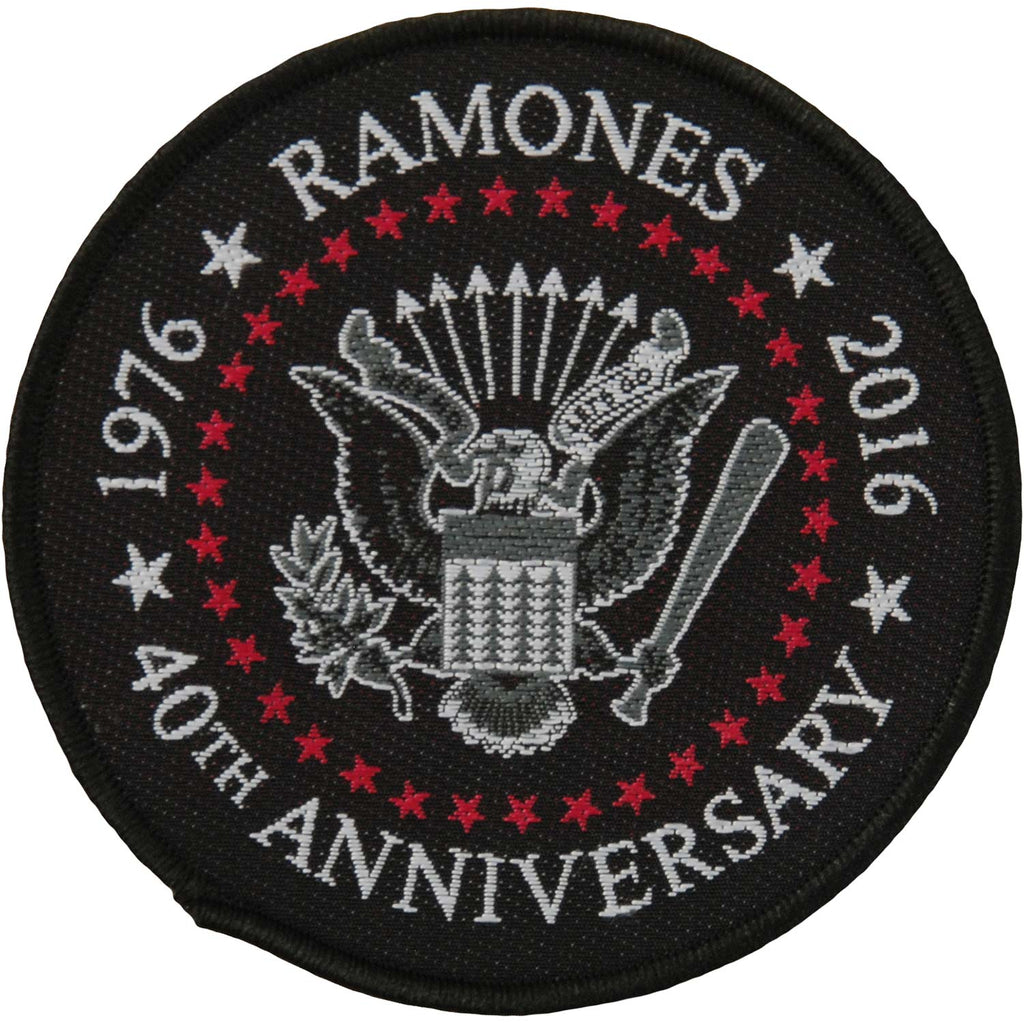 Ramones 40th Anniversary Woven Patch