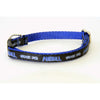 Hardcore Lives Blue 3/8 Inch Dog Collar Pet Wear