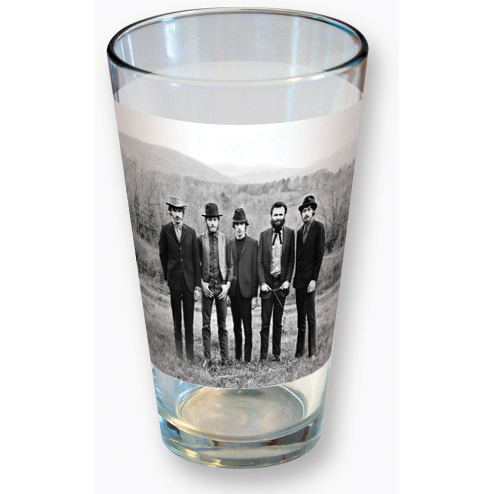 Band Mountain Range Group Photo Pint Glass