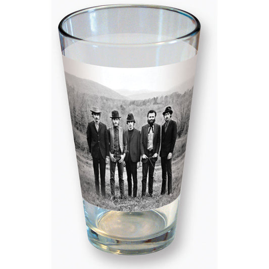 Band Mountain Range Group Photo Pint Glass