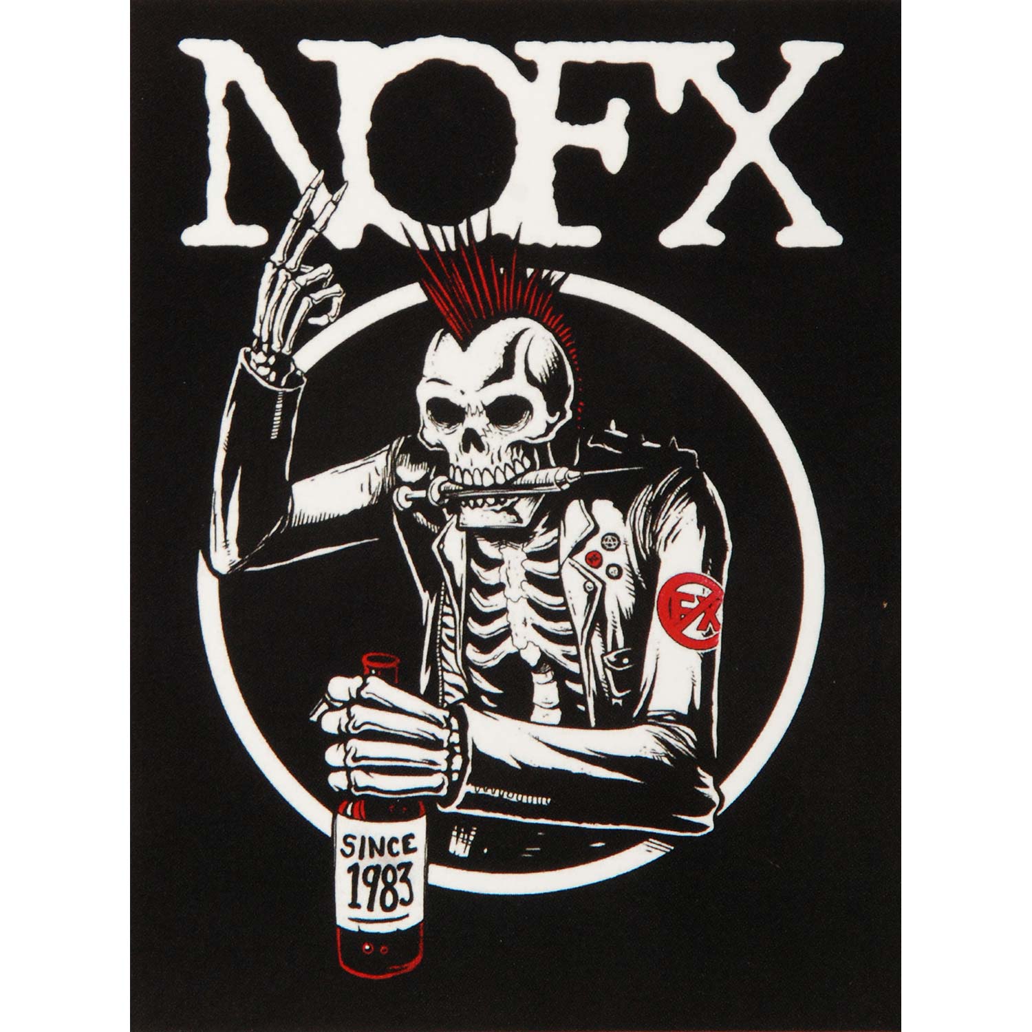 Old Skull Sticker Sticker