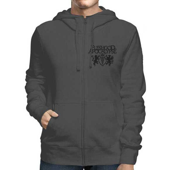 Fleshgod Apocalypse Emblem Dead King Zippered Hooded Sweatshirt
