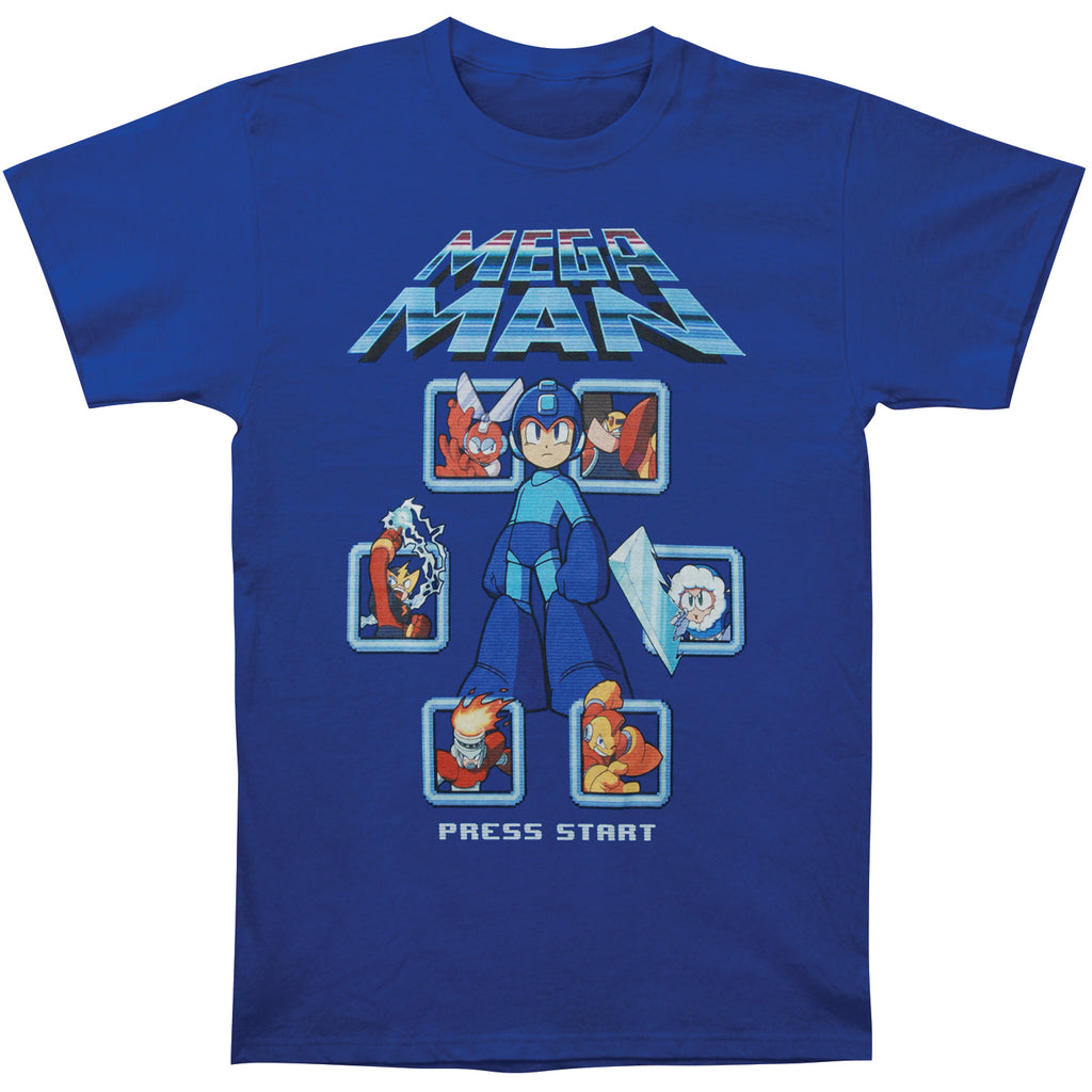 Mega Man Mega Villains Slim Fit T-shirt