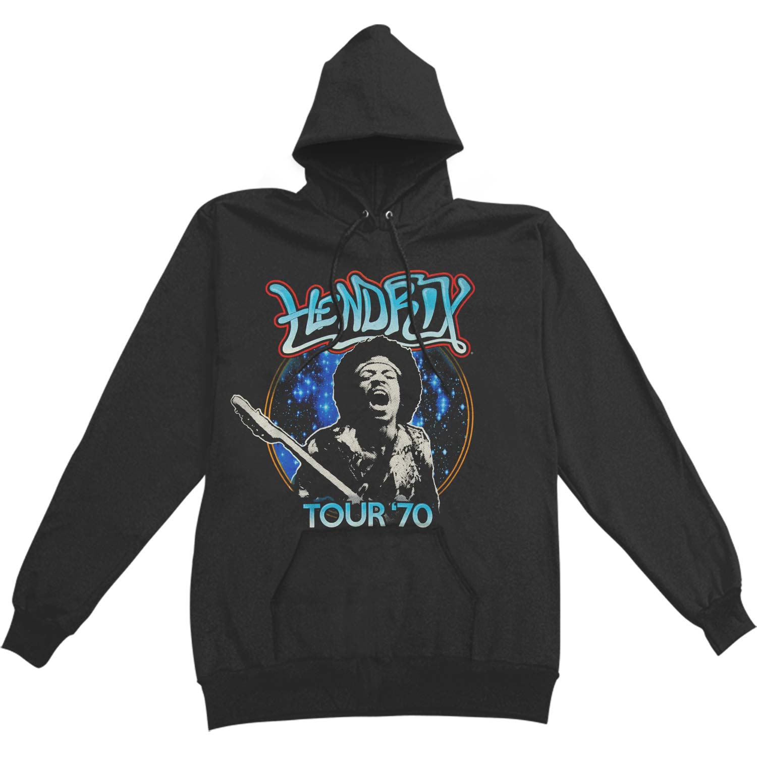 Jimi Hendrix Jimi Hendrix Tour 70 Hoodie Hooded Sweatshirt