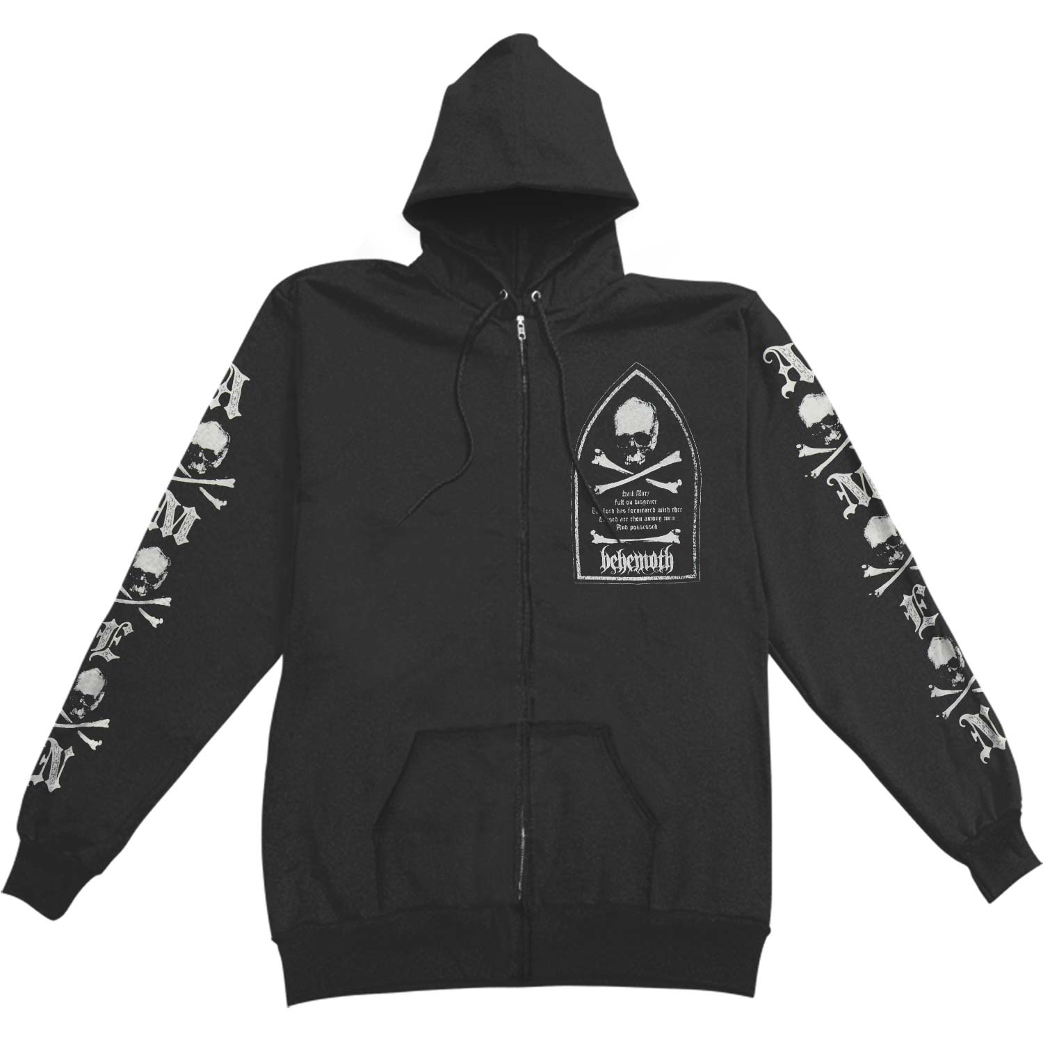 Amen Zip Hood Zippered Hooded Sweatshirt