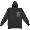 Shaman Drum Zippered Hooded Sweatshirt