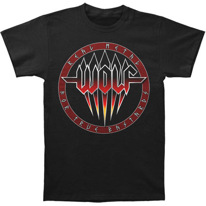 Wolf Real Metal For Bastards T-shirt