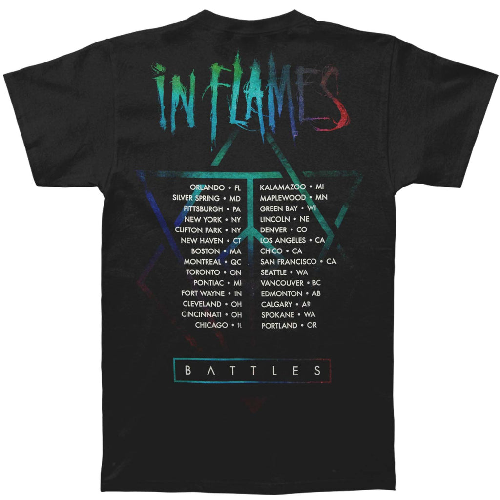 in flames tour t shirt 2023