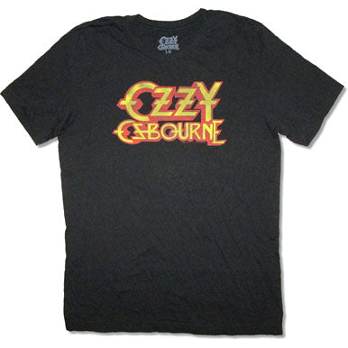 Ozzy Osbourne Yellow & Red Distressed Logo T-shirt